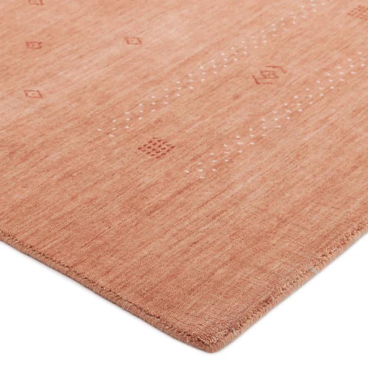 Cyrena Hand-Loomed Wool Rug - Peach / 9' x 12'