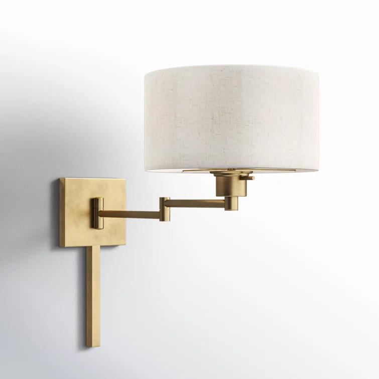 Kevyn Single Light Steel Dimmable Swing Arm Sconce