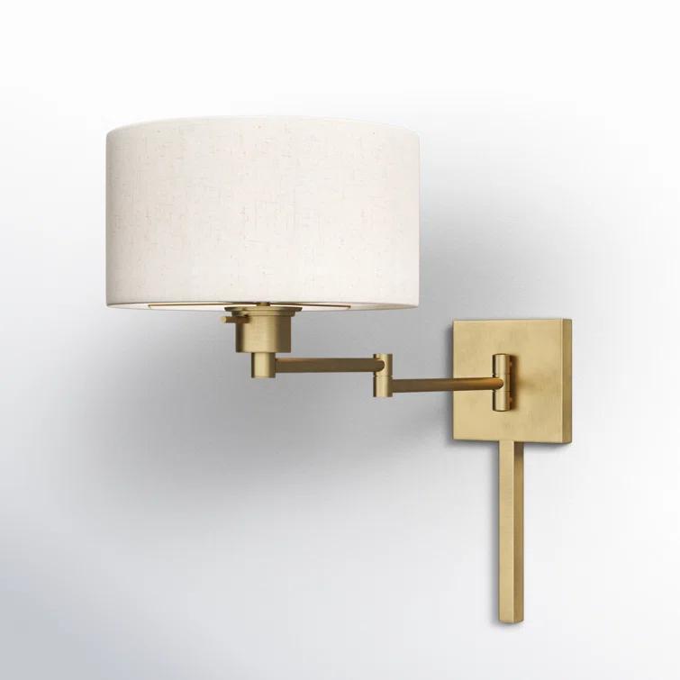 Kevyn Single Light Steel Dimmable Swing Arm Sconce