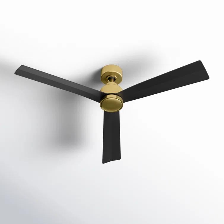 52" Smart Home Compatible 3 Blade Smart Ceiling Fan with Remote
