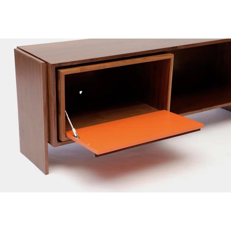 Low Units Solid Wood TV Stand for TVs up to 88"