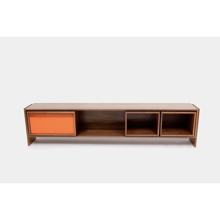 Low Units Solid Wood TV Stand for TVs up to 88"