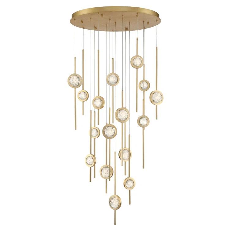 LED Anodized Aluminum Mix + Clear Seeded Ball