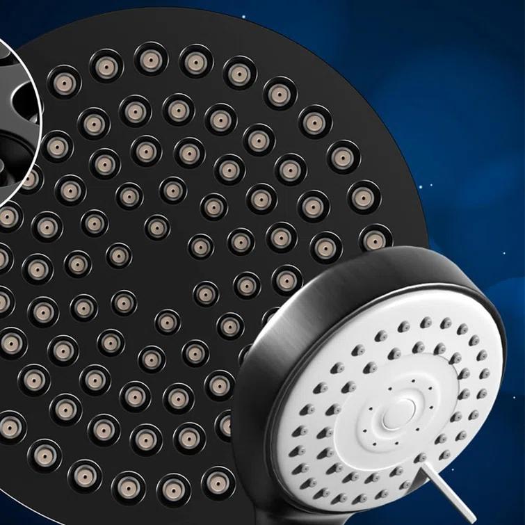 JASODI F09DHPYG9D 6 Inch High Pressure Rainfall Showerhead for Bath - Adjustable Swivel Shower Head