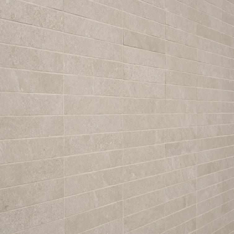 Monolith 11.81 In. X 11.81 In. Stacked Matte Porcelain Mosaic Floor And Wall Tile (5.76 Sq. Ft. / Case)