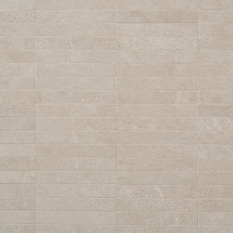 Monolith 11.81 In. X 11.81 In. Stacked Matte Porcelain Mosaic Floor And Wall Tile (5.76 Sq. Ft. / Case)