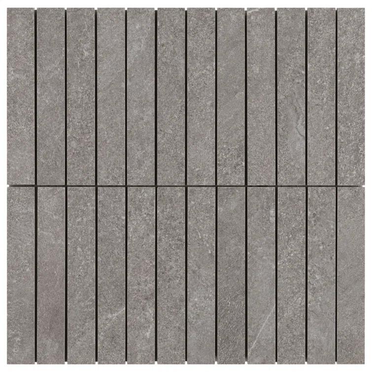 Monolith 11.81 In. X 11.81 In. Stacked Matte Porcelain Mosaic Floor And Wall Tile (0.96 Sq. Ft. / Each)