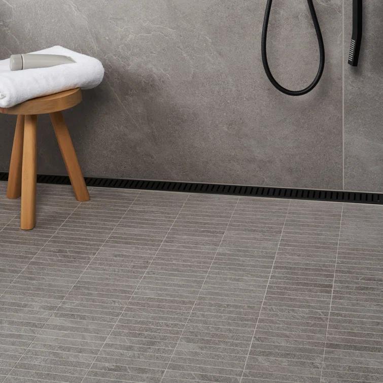 Monolith 11.81 In. X 11.81 In. Stacked Matte Porcelain Mosaic Floor And Wall Tile (0.96 Sq. Ft. / Each)
