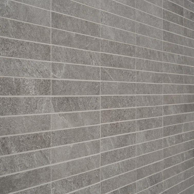 Monolith 11.81 In. X 11.81 In. Stacked Matte Porcelain Mosaic Floor And Wall Tile (0.96 Sq. Ft. / Each)