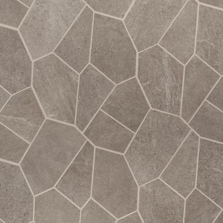 Monolith 11.81 In. X 19.68 In. Organic Pattern Matte Porcelain Mosaic Floor And Wall Tile (1.55 Sq. Ft. / Each)