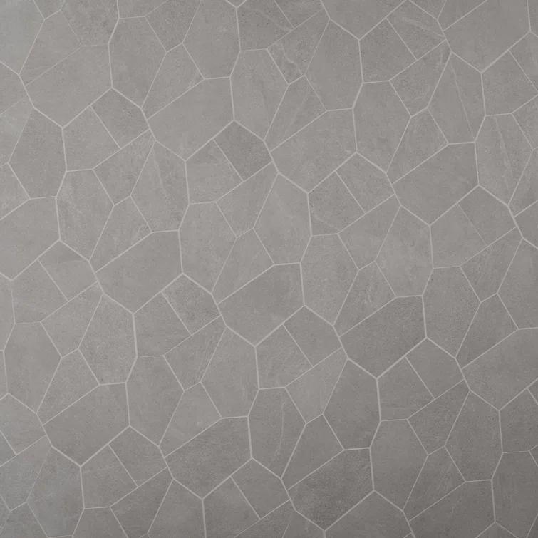 Monolith 11.81 In. X 19.68 In. Organic Pattern Matte Porcelain Mosaic Floor And Wall Tile (1.55 Sq. Ft. / Each)