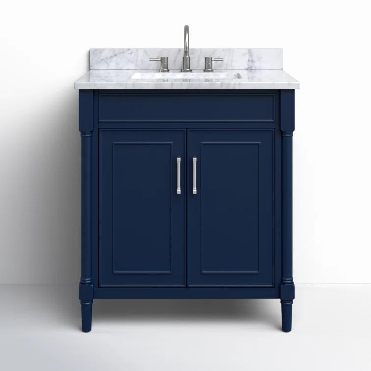Joss & Main Addison 31'' Single Bathroom Vanity with Marble Top
