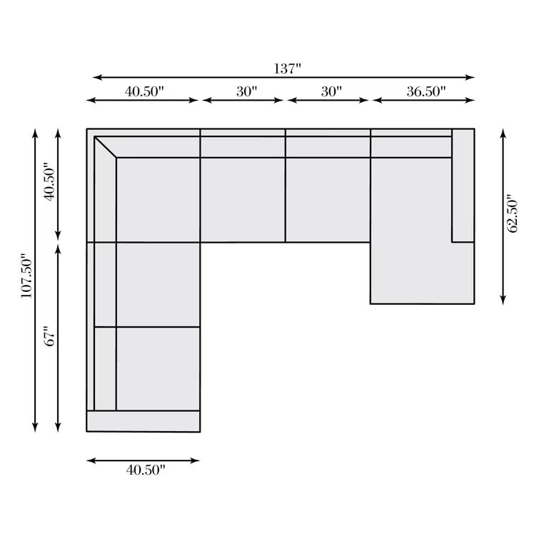 Bernhardt Bernhardt Dawkins Fabric Sectional