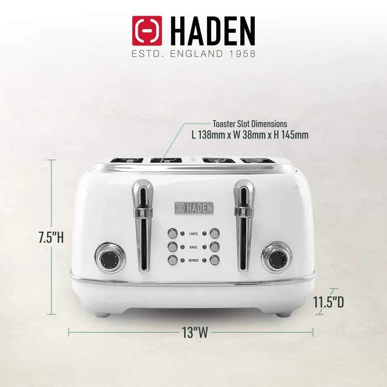 HADEN Heritage Ivory 4-Slice Toaster