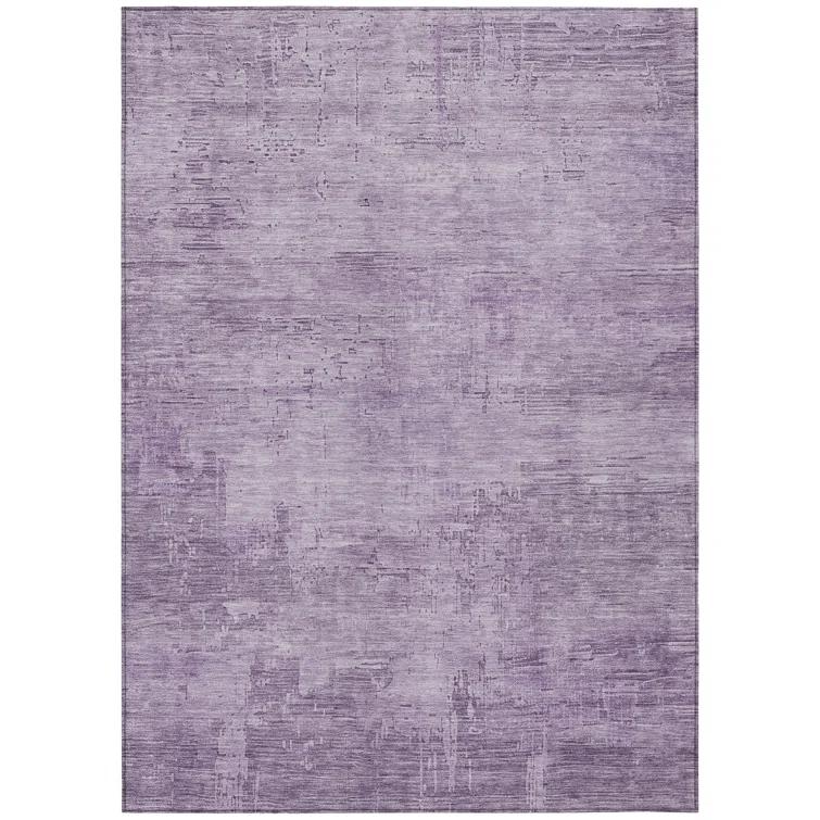 Machine Washable Indoor/Outdoor Claudian ACN1650 Lavender Rug