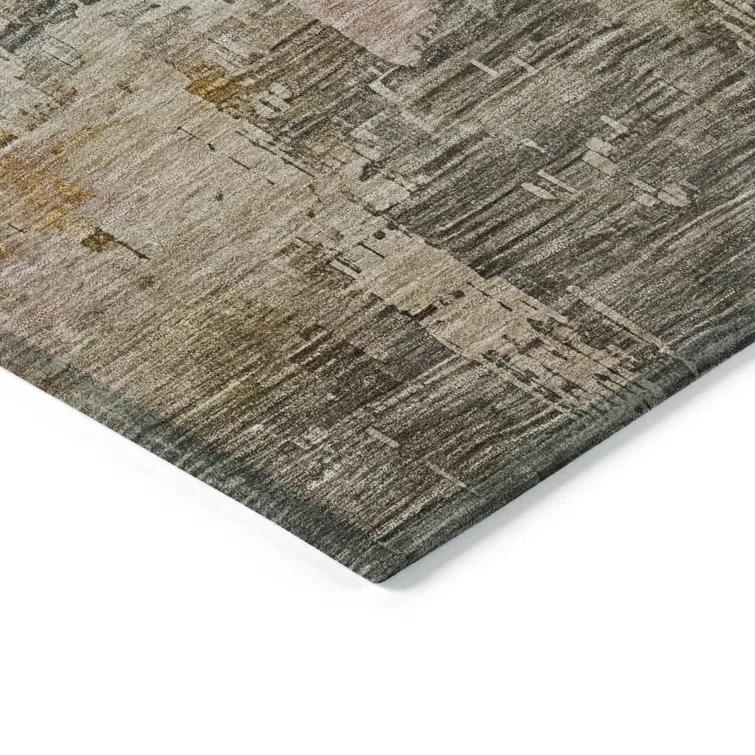 Machine Washable Indoor/Outdoor Claudian ACN1650 Sage Rug