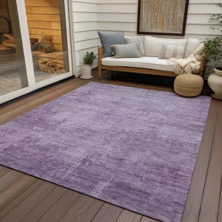 Machine Washable Indoor/Outdoor Claudian ACN1650 Lavender Rug