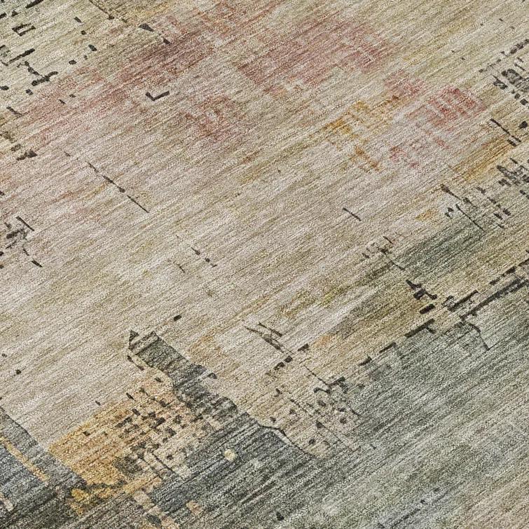 Machine Washable Indoor/Outdoor Claudian ACN1650 Sage Rug