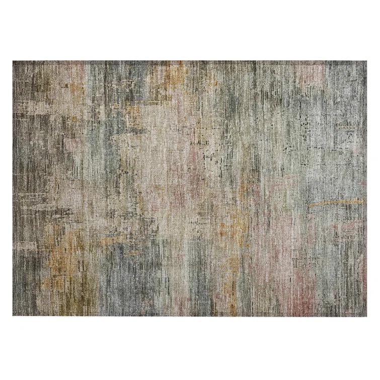 Machine Washable Indoor/Outdoor Claudian ACN1650 Sage Rug
