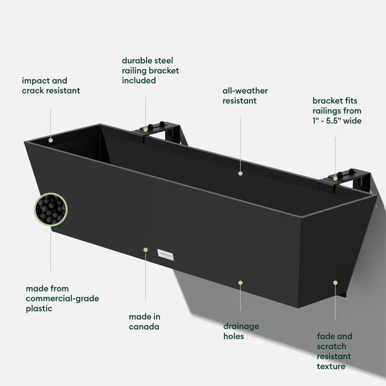 Veradek Pure Series Railing Planter & Reviews | AllModern