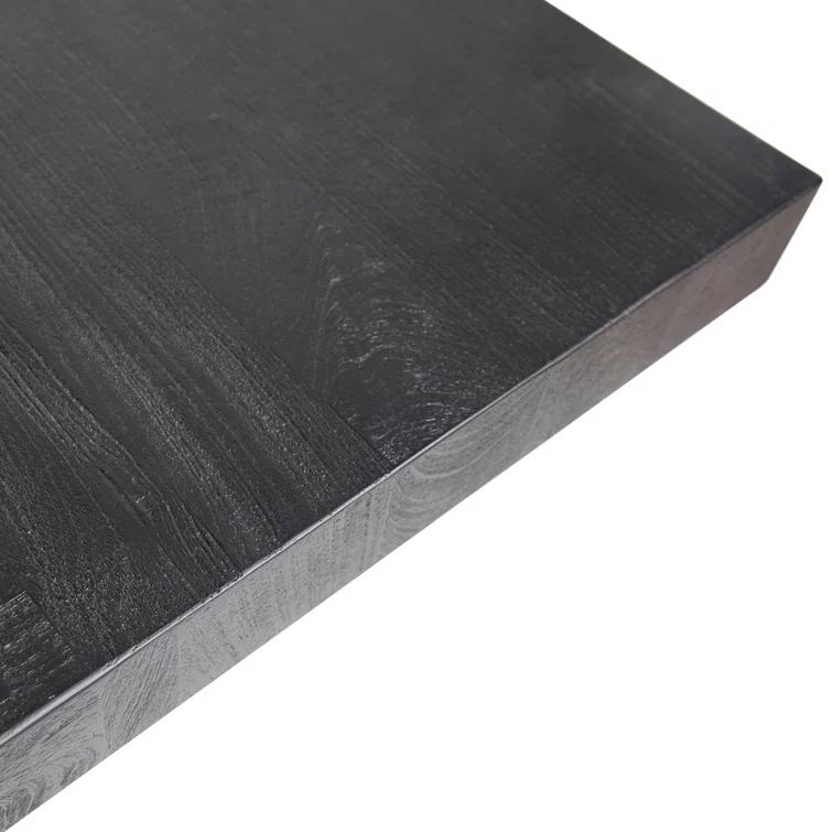 Dovetail Furniture Sereno 40" Wide Mango Wood Coffee Table, Black