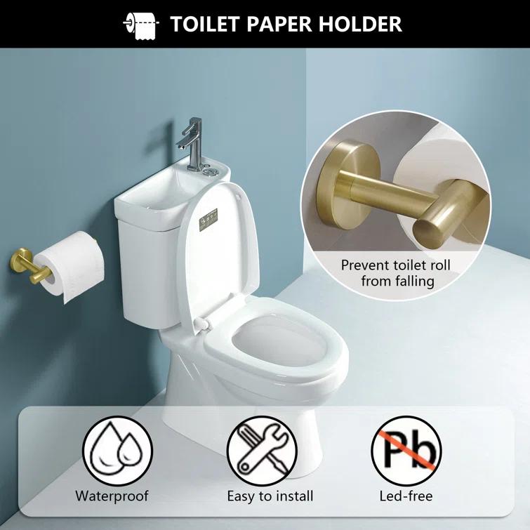 VIBRANTBATH A-91020-BG 5 - Piece Bathroom Hardware Set