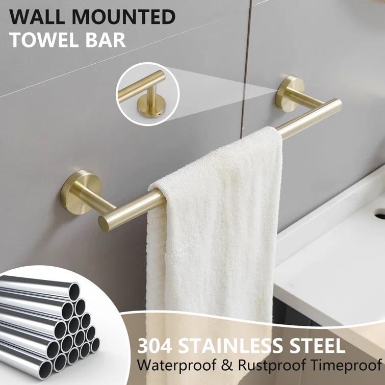 VIBRANTBATH A-91020-BG 5 - Piece Bathroom Hardware Set