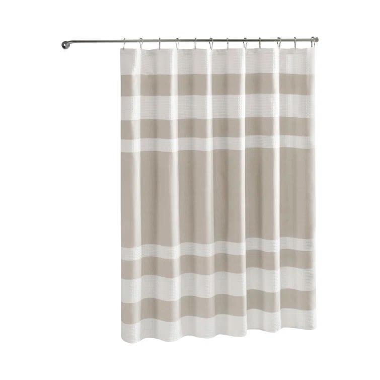 Spa Waffle Shower Curtain with 3M Treatment