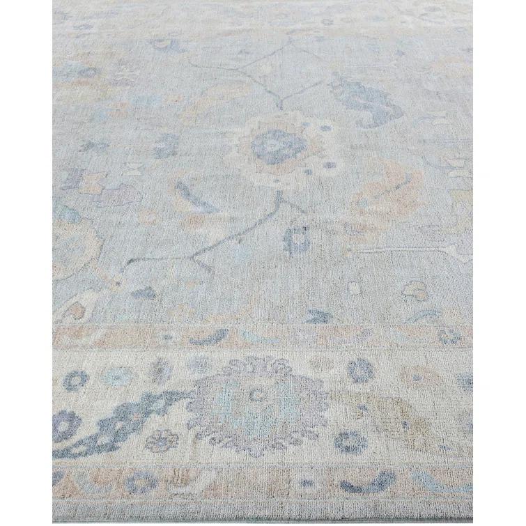 Floral One-of-a-Kind 7' 11" X 9' 8" Hand Knotted Area Rug