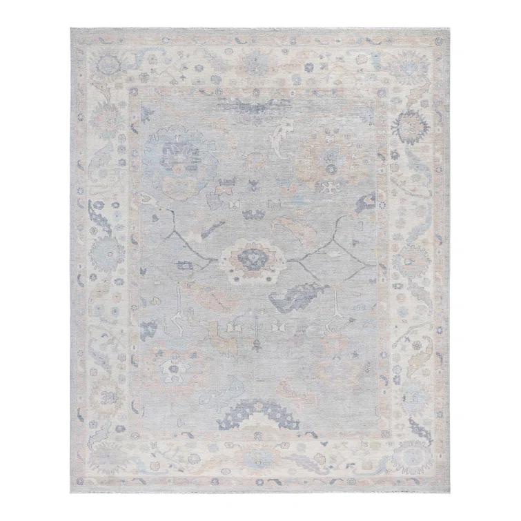 Floral One-of-a-Kind 7' 11" X 9' 8" Hand Knotted Area Rug