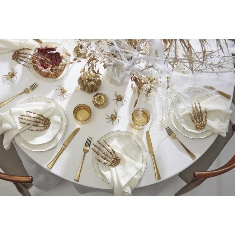 Blue Bay White 12-Piece Dinnerware Set