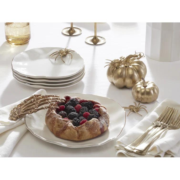 Blue Bay White 12-Piece Dinnerware Set