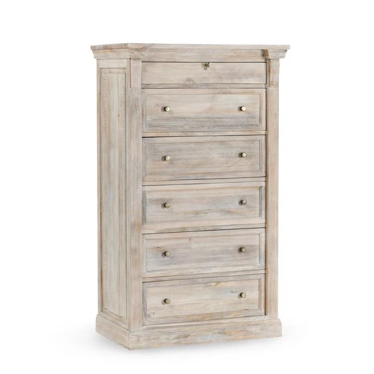 Classic Home Adelaide 6 Drawer Mango Wood Chest Dresser