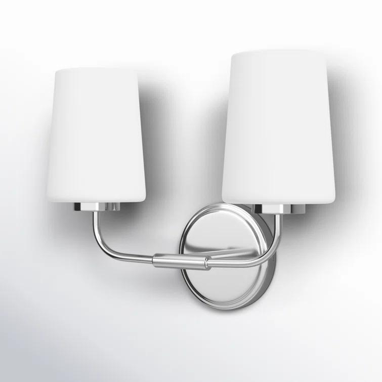 Fitz 2 Light Frosted Dimmable Vanity Light