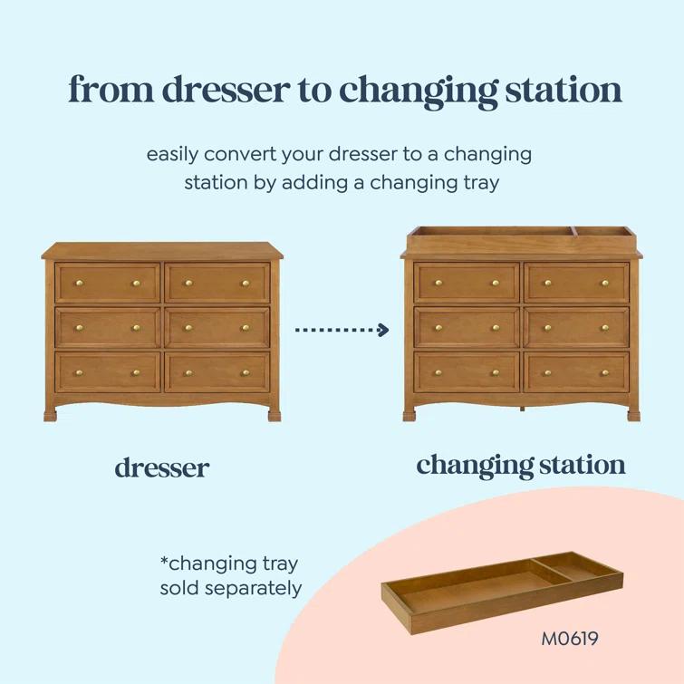 Kalani 6 Drawer 47" W Double Dresser