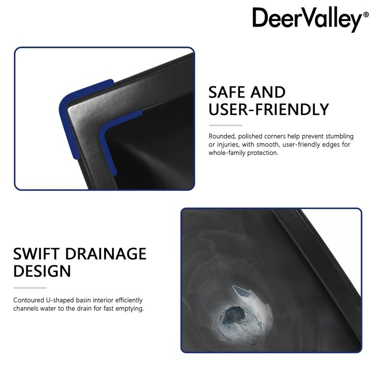 Apex 34" Tall Rectangular Vitreous China Pedestal Bathroom Sink with Overflow