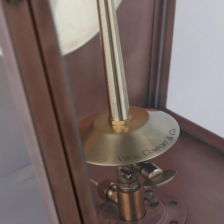 Stratford Copper Lantern-Style Outdoor Wall Sconce with Clear Glass