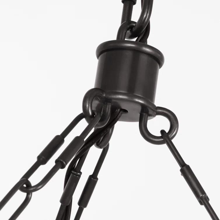 Matthew Bronze 3-Light LED Chandelier with Alabaster Shade