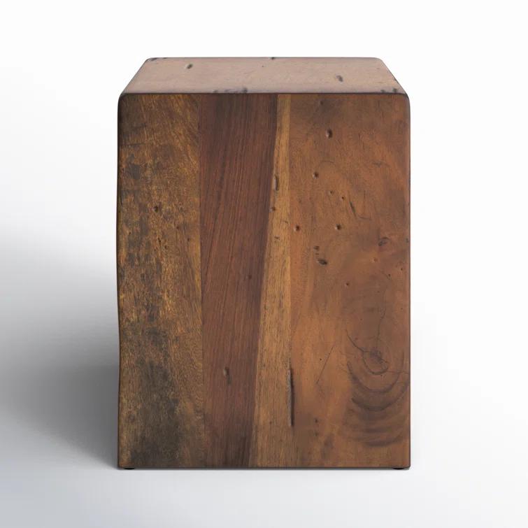 Parkview Square Reclaimed Wood End Table (14")