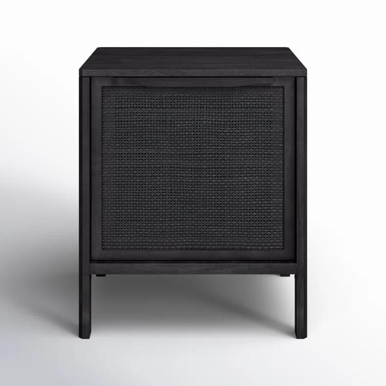 Hannah Nightstand - Black and Black / Right-Side