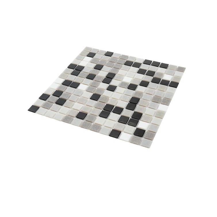 Mingles 0.8" x 0.8" Glass Grid Mosaic Wall & Floor Tile