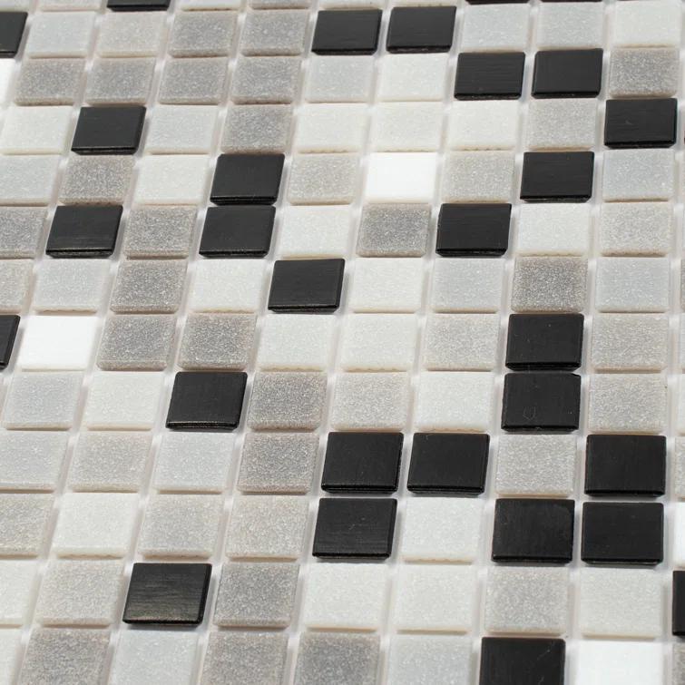 Mingles 0.8" x 0.8" Glass Grid Mosaic Wall & Floor Tile