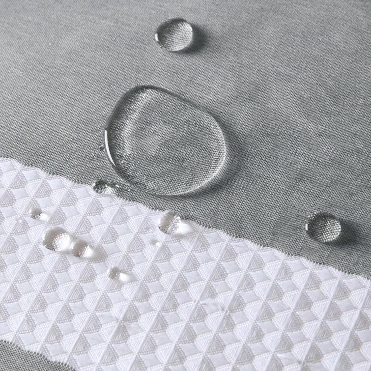 Spa Waffle Shower Curtain with 3M Treatment