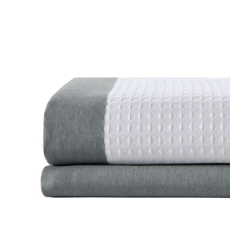 Spa Waffle Shower Curtain with 3M Treatment