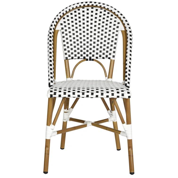 Casidy Polyethylene (PE) Wicker Wicker Outdoor Dining Side Chair