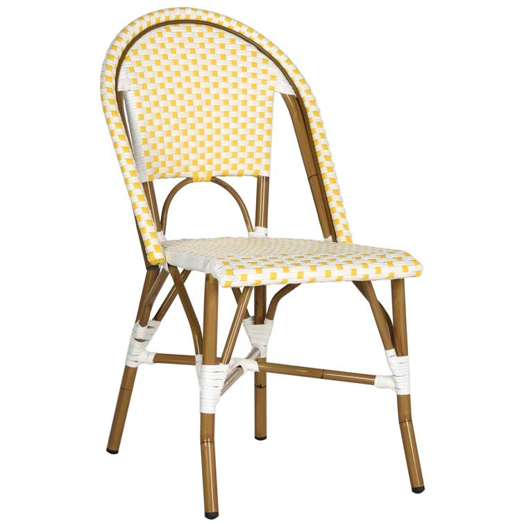 Casidy Polyethylene (PE) Wicker Wicker Outdoor Dining Side Chair
