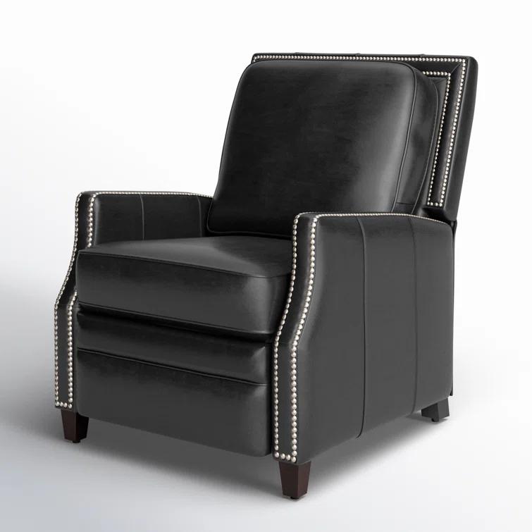 Buddy Leather Recliner - Black - Safavieh