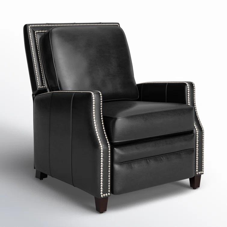 Buddy Leather Recliner - Black - Safavieh