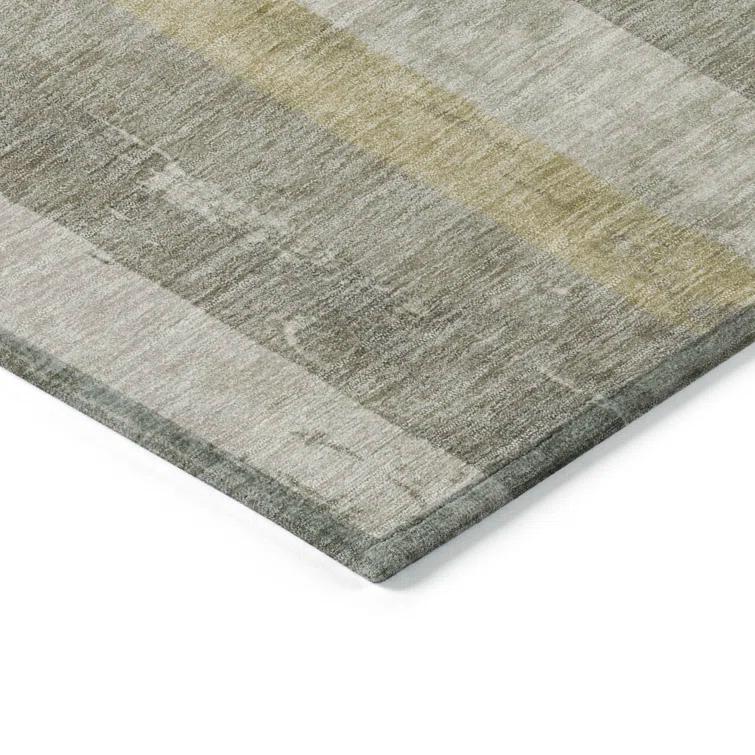 Machine Washable Indoor/Outdoor Cinead ACN1689 Taupe Rug