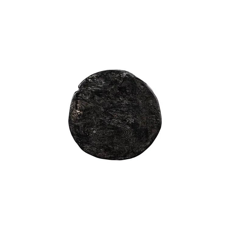 Black Wash Stool, Round